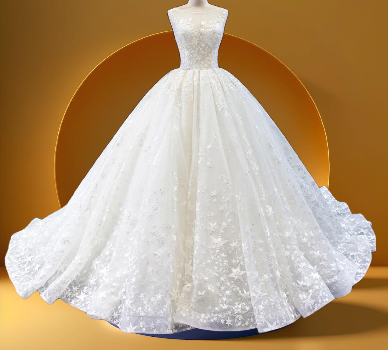 beautiful bell gown bridal wedding dress (Copy)