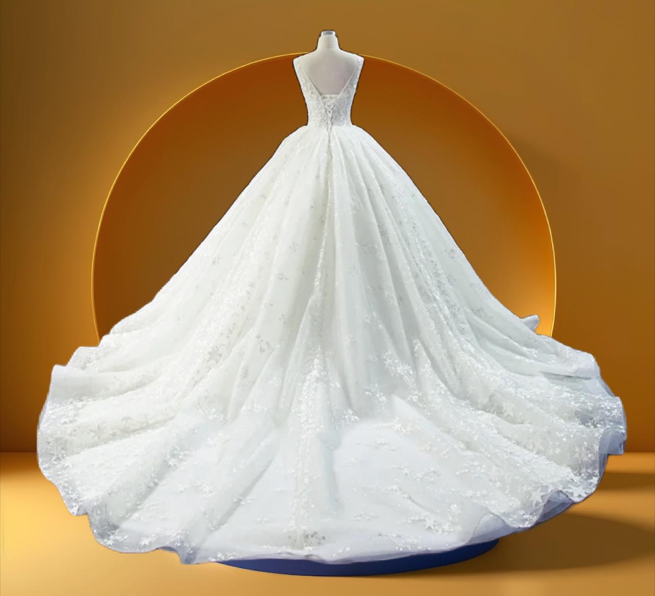 beautiful bell gown bridal wedding dress (Copy)