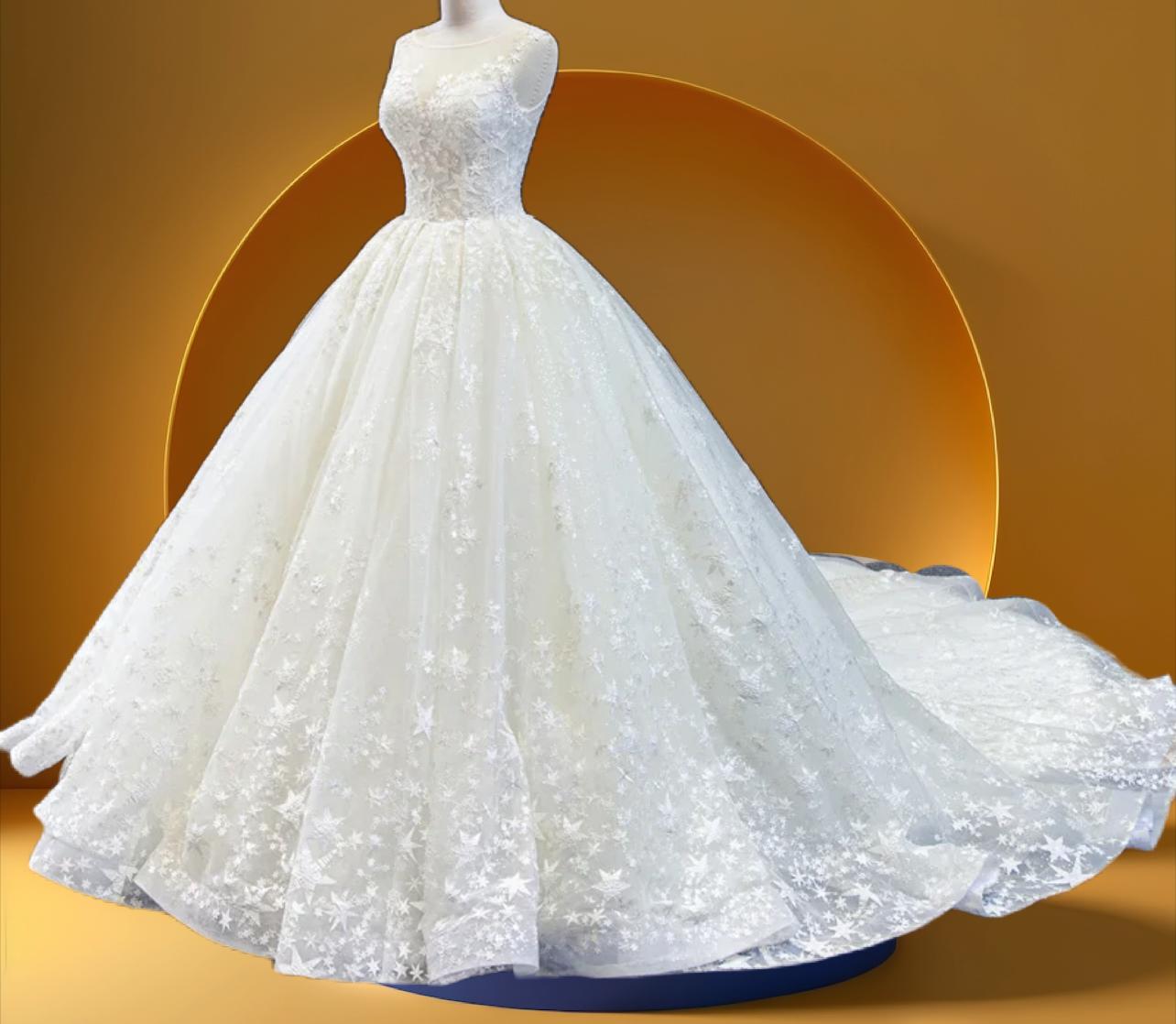 beautiful bell gown bridal wedding dress (Copy)
