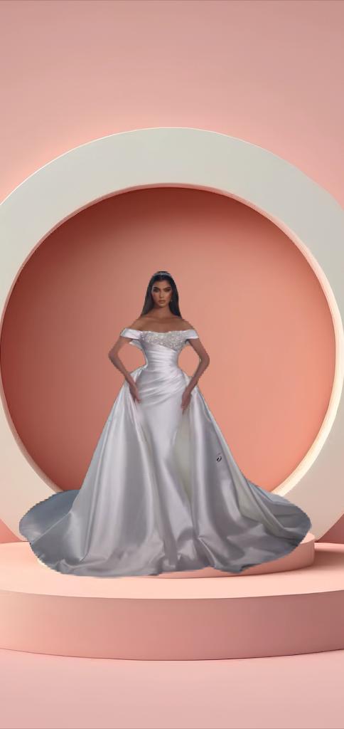 Elegant long sleeve mermaid bridal dress