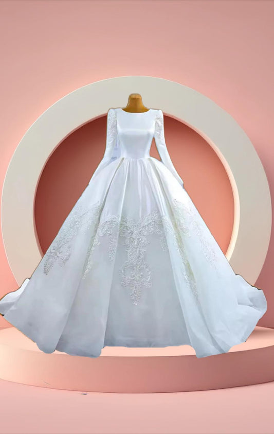 Beautiful bridal wedding gown