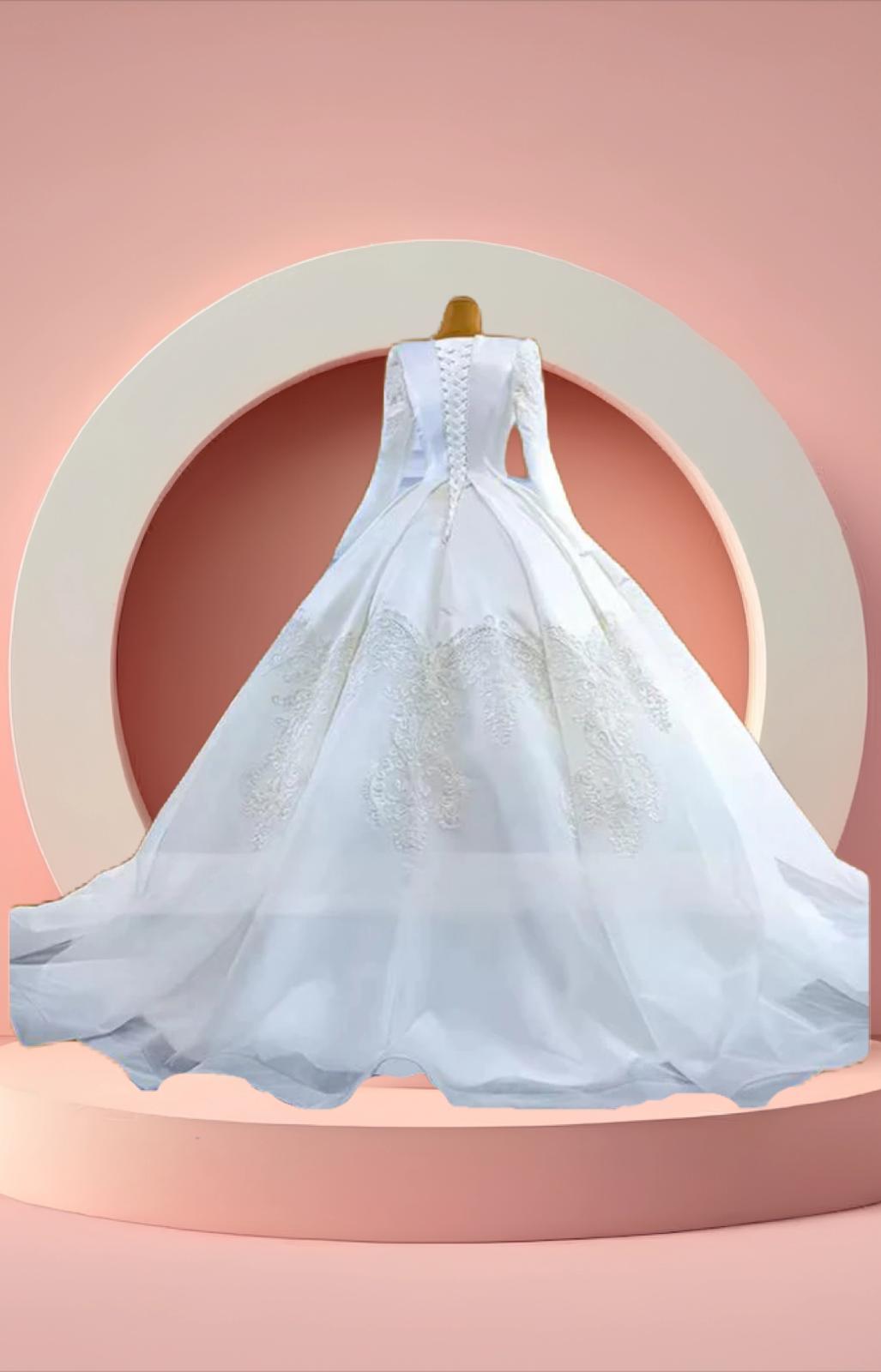 Beautiful bridal wedding gown