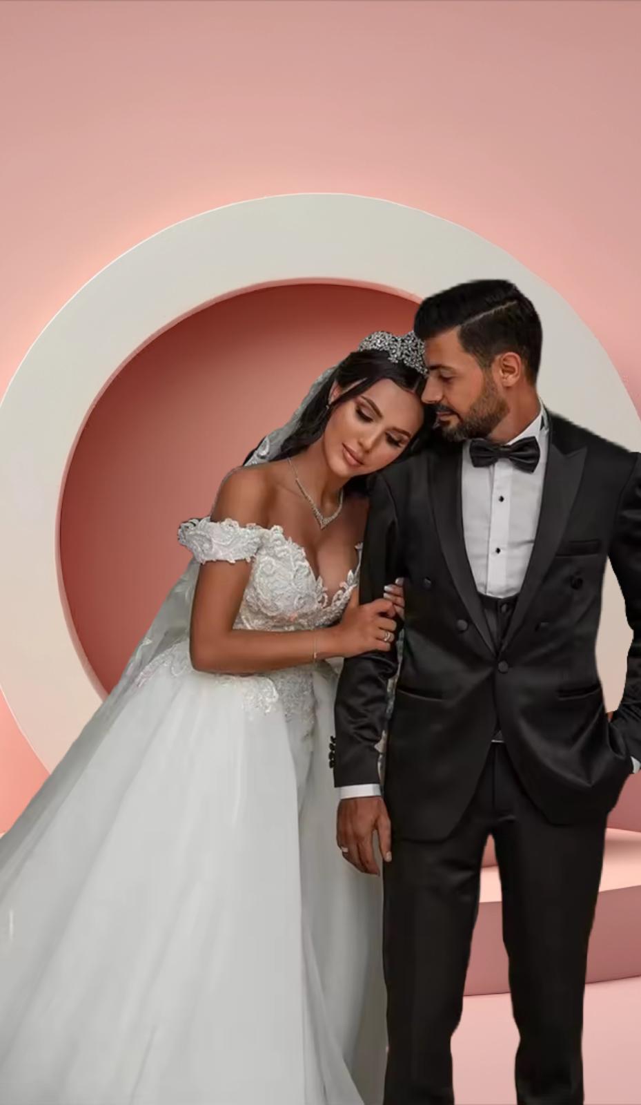 beautiful bell gown bridal wedding dress