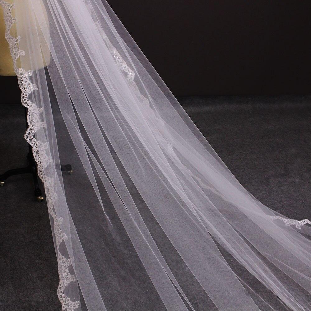 Mura Boutique Shop - Long Lace Wedding Veil