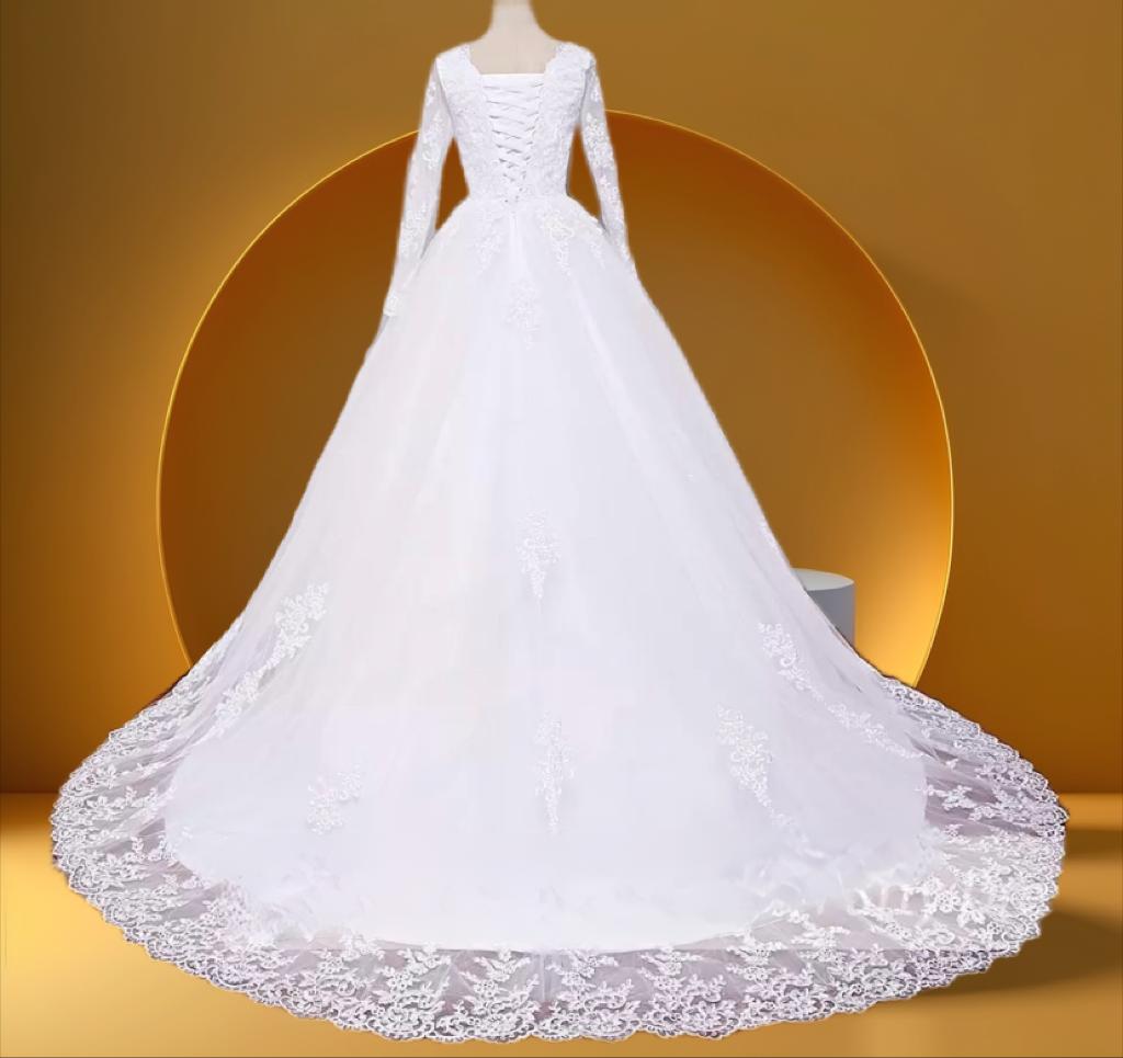 Elegant bridal gown