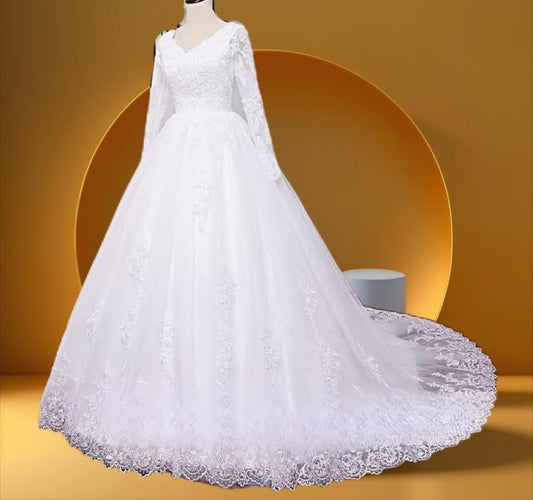 Elegant bridal gown
