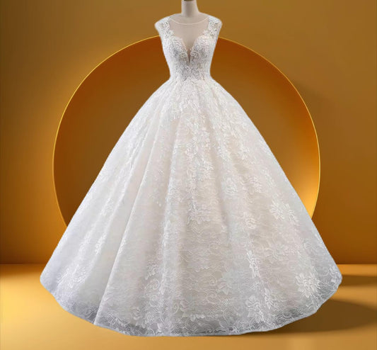 bell gown bridal dress