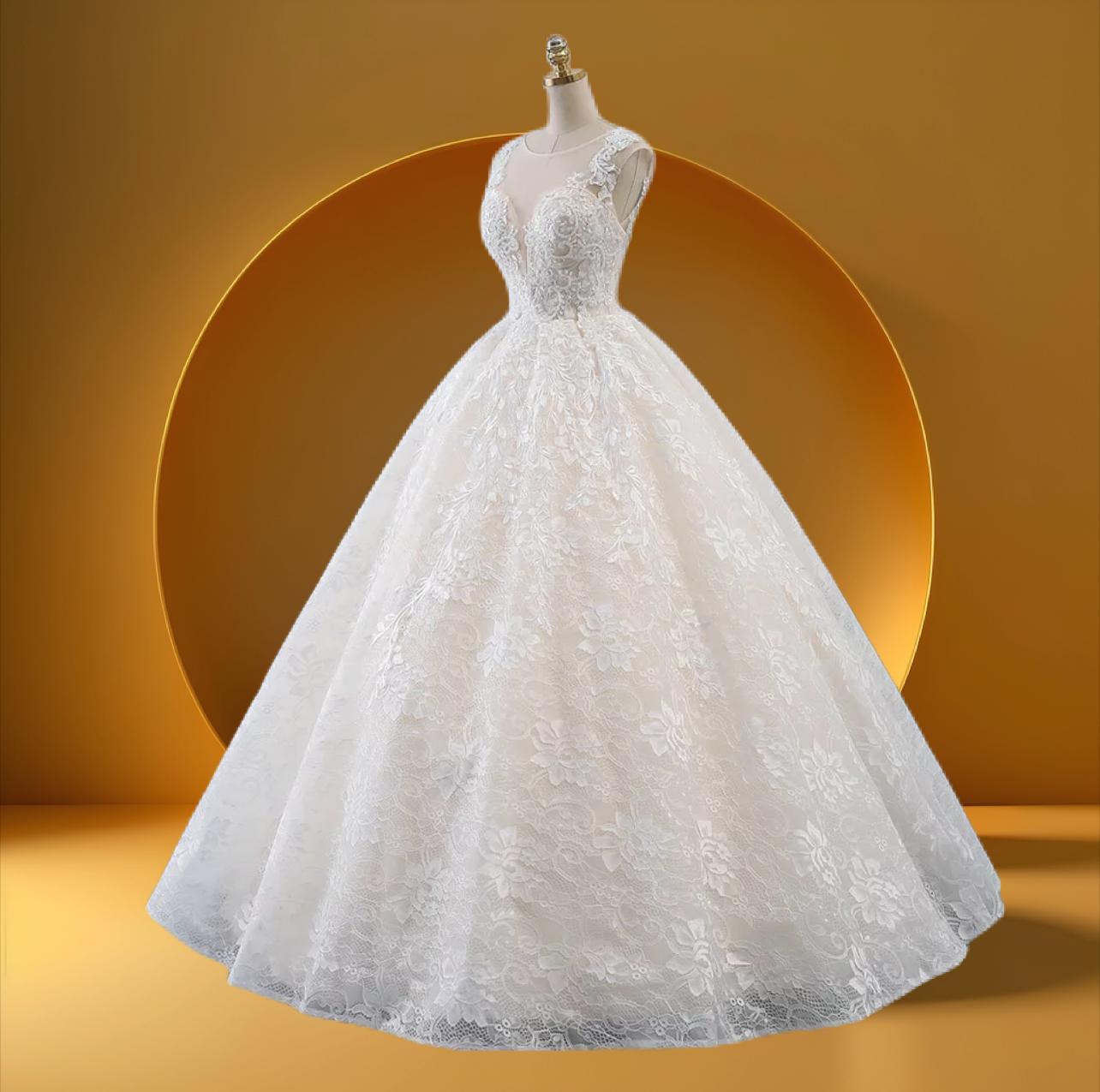 bell gown bridal dress