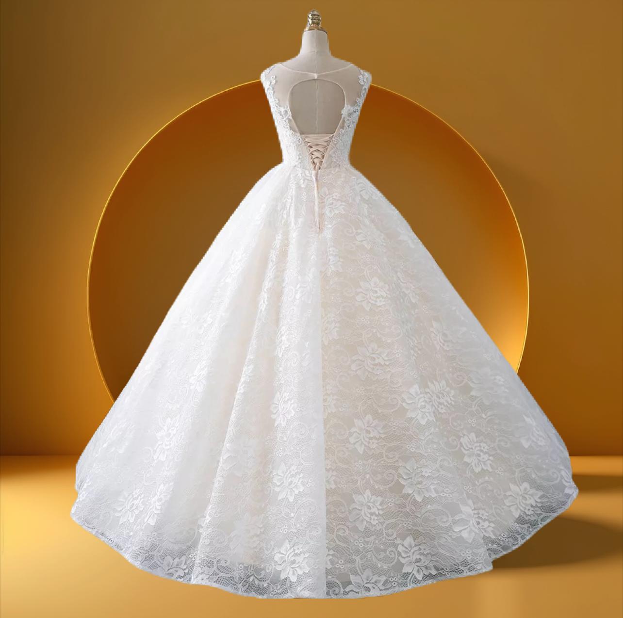 bell gown bridal dress