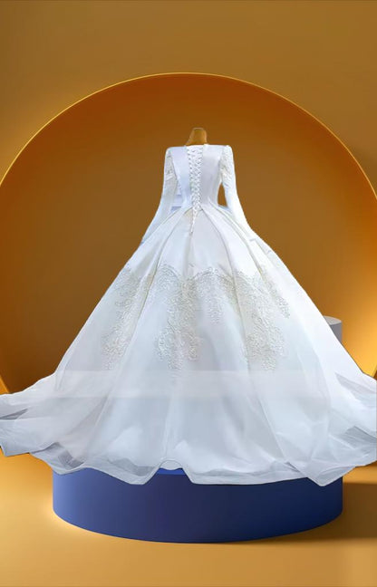 Beautiful bridal wedding gown