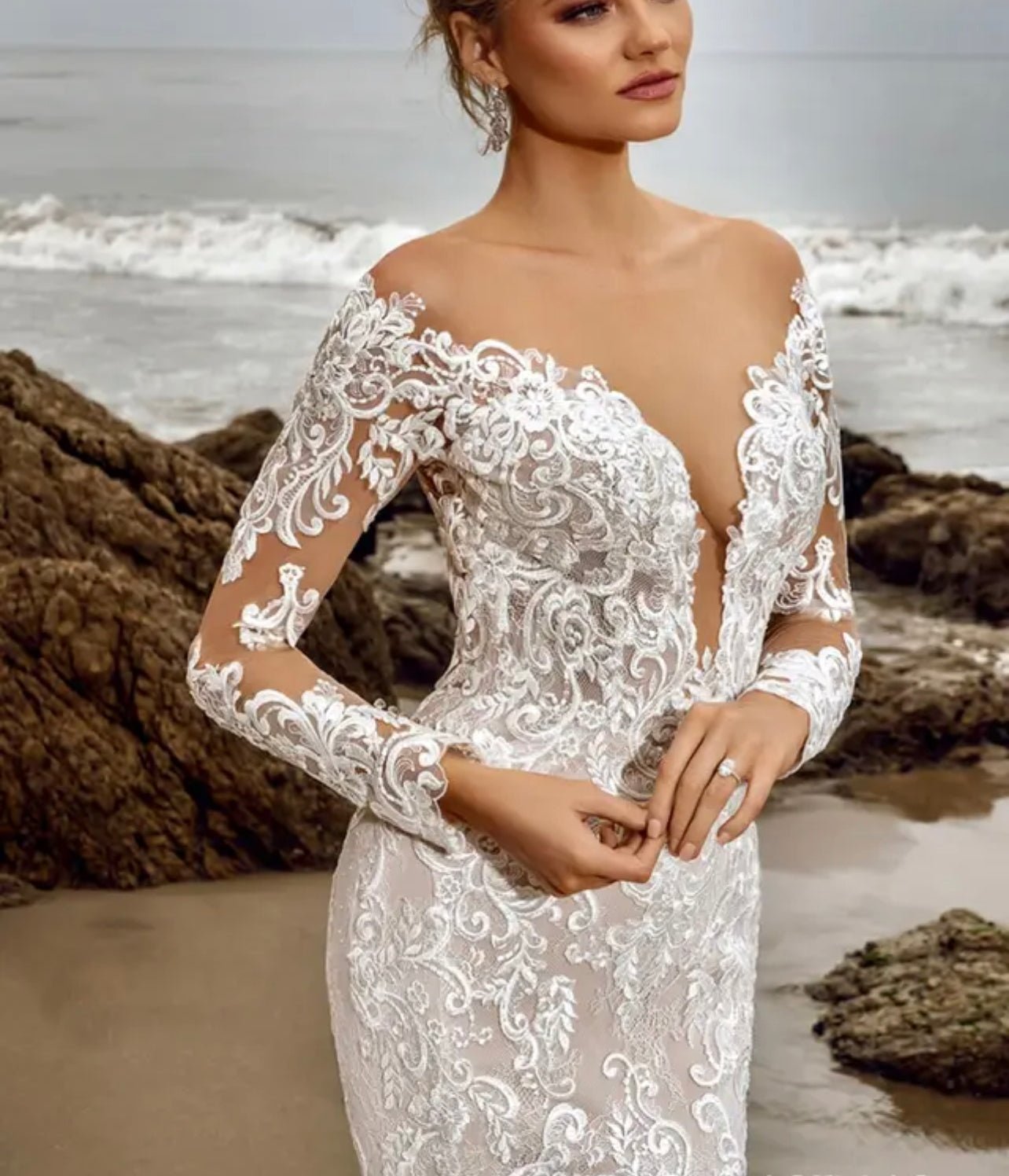 Beaded mermaid bridal dress - Mura Boutique