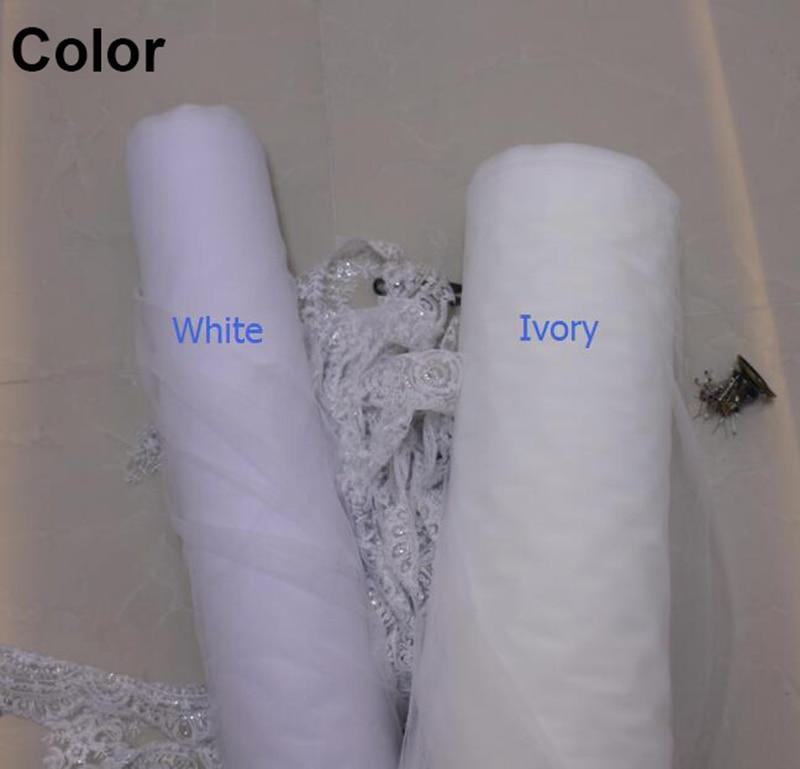 Cathedral Veil With Comb - Mura Boutique
