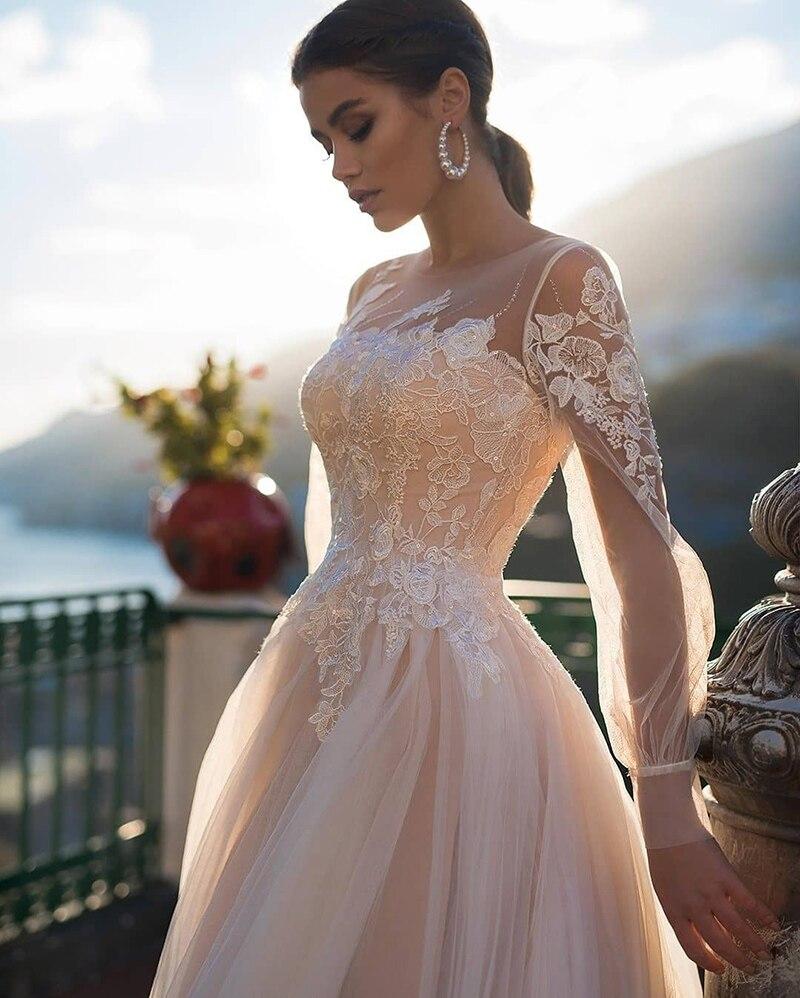 Elegant A - Line Wedding Dress - Mura Boutique