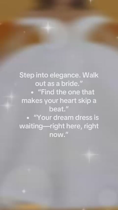 Beautiful off shoulder bridal gown
