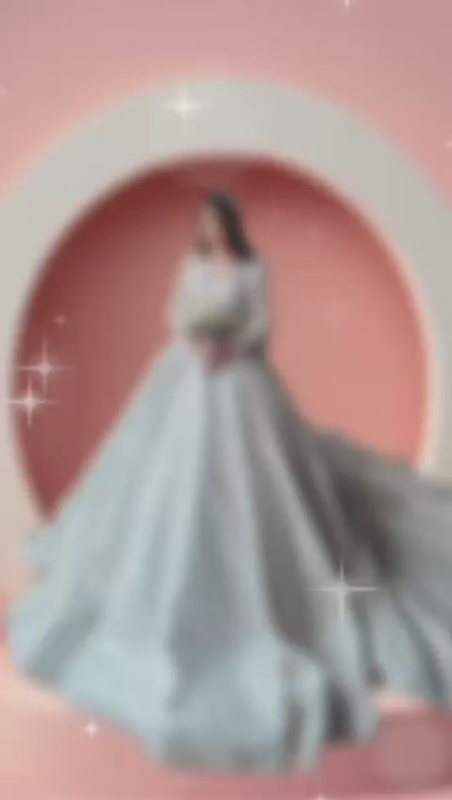 Beautiful fully beaded sparkly  bridal gown