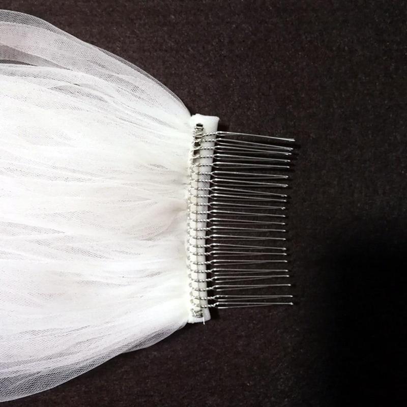 Mura Boutique Shop - Cathedral Wedding Veil Laced Edge