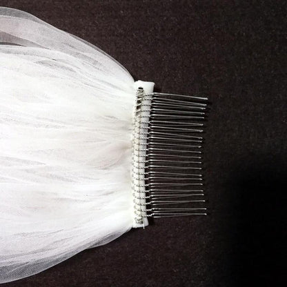 Mura Boutique Shop - Cathedral Wedding Veil Laced Edge